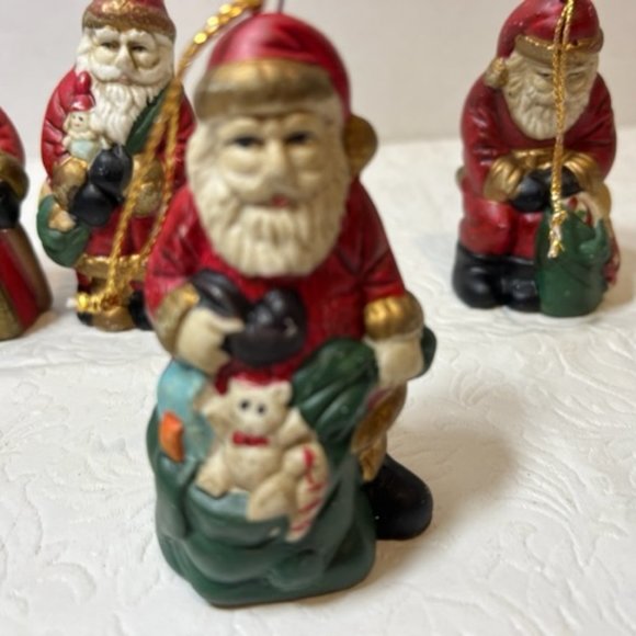 4 Piece Set Santa Christmas Standing Figurine Ornaments - Picture 4 of 8